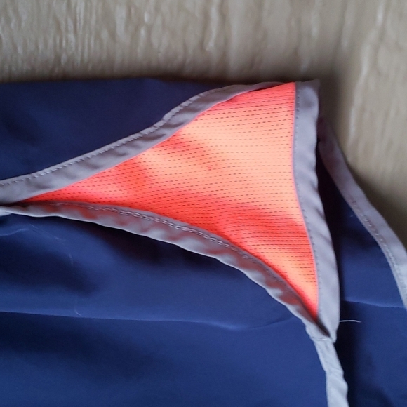 90 Degree By Reflex athletic shorts  Navy/Gray/Coral - Picture 5 of 5